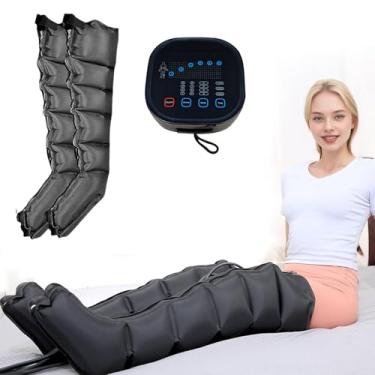 Imagem de Massageador de Perna, Relaxe os Meridianos,Melhore a Circulação Sanguínea,8 Tipos de Botas de Massagem de Perna Completa com ForçA de Compressão de Ar, 4 Padrões 220v para Inchaço, Plugue da UE