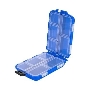Imagem de Caixa De Pesca Com 10 Compartimentos Dupla Face Multifuncional Para Ar