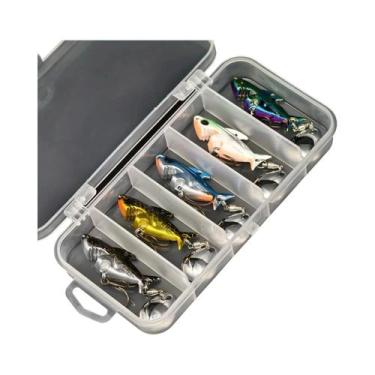 Imagem de Kit De Iscas De Pesca Metálicas Premium VIB Spinner Spoon Para Água Do