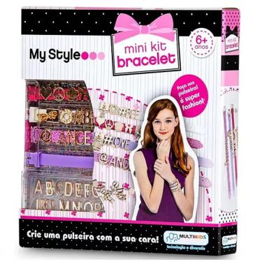 Imagem de Mini Kit De Pulseira My Style Com Letras Multikids - BR100