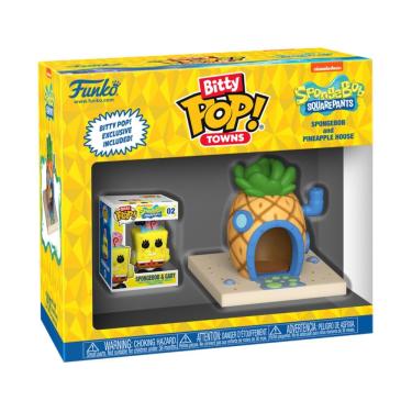 Imagem de Bitty Pop! Town Bob Esponja e Gary na Casa de Abacaxi