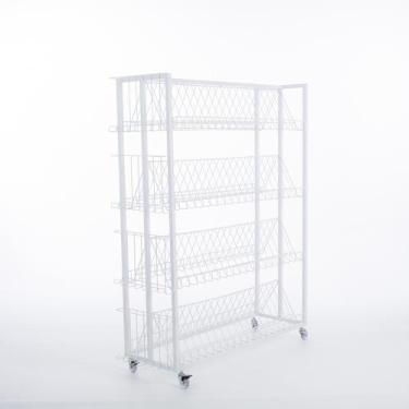 Imagem de Gôndola Dupla Para Livros E Revistas Com 8 Bandejas - NOVALOJA Exposit