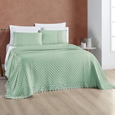 Imagem de Cobre Leito Nobless Casal Padrão 03 Peças - Salvia