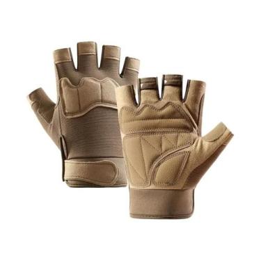 Imagem de Luvas Táticas Unissex Para Ciclismo, Meio Dedo, Resistentes Ao Desgast