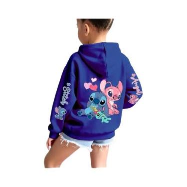 Imagem de Moletom Com Capuz Disney Stitch Angel Monster Para Meninas E Crianças,