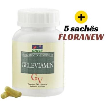 Imagem de Geleviamin Anew (Geléia Real) 90 Caps + 5 Sachês Floranew