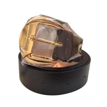 Imagem de Cinto Classe Grosso Preto Couro Legítimo-Feminino