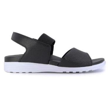 Imagem de Sandália Usaflex em Couro Plataforma com Ajuste Elástico-Feminino