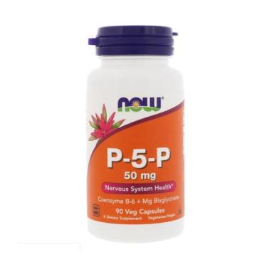 Imagem de P5P 50mg Vitamina B6 (90 Vcaps) - Now Foods, Suplemento Alimentar, Wit