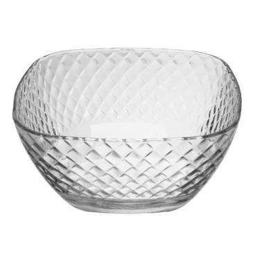 Imagem de Bowl Quadrado Diamond 20cm x 20cm x 10cm Vidro - Lyor - Wolff