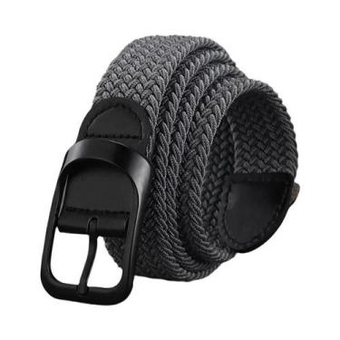 Imagem de Cinto Elástico Ajustável Unissex Com Fivela De Botão, Presente Festivo