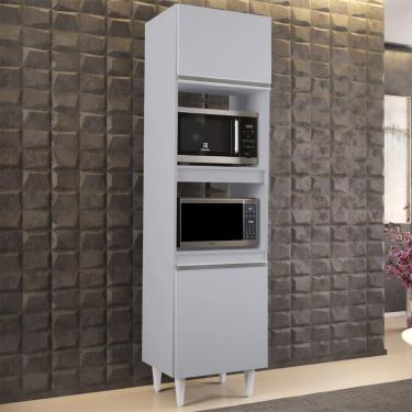 Imagem de Paneleiro Cozinha Torre Quente 56cm Colorado Cinza Claro    - Lumil