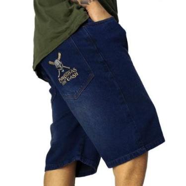 Imagem de Bermuda Jeans Brothas And Cash Palhaço Taco Azul BRO-266-Masculino