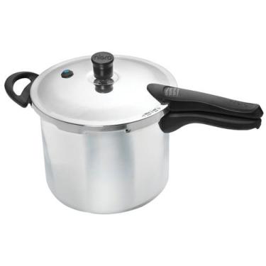 Imagem de Panela De Pressão 6 Litros 20cm Nigro Press Polida, 6L, Cinza