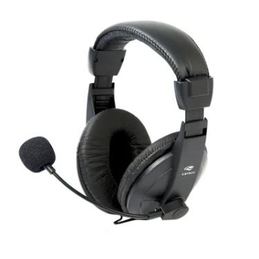 Imagem de Headset C3Tech Voicer Comfort, Microfone Flexível, Volume Integrado, P2, Preto - PH-60BK