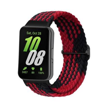 Imagem de Pulseira De Nylon Trançada Ajustável Para Samsung Galaxy Fit 3 - Subst