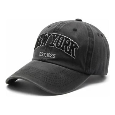 Imagem de Boné Snapback New York Vintage – Algodão Lavado Bordado Retrô – Luke Sports