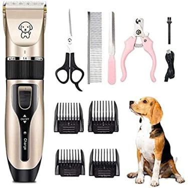 Imagem de Aparador De Gato Persa Recarregável Sem Fio, Aparador Elétrico Silencioso Para Gatos De Estimação, Com 4 Pentes, Tosa Profissional Para Animais De Estimação Sem Acessórios, Kit De Tosa Para Cães,