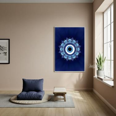 Imagem de Quadro Uma Mandala com Um Olho Grego - 70x50cm