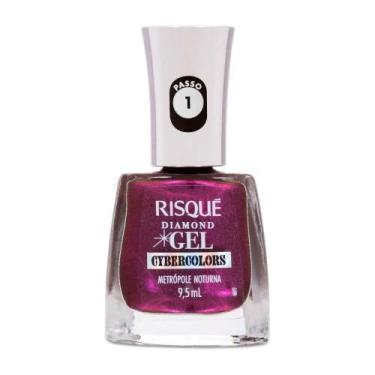 Imagem de Esmalte Risqué Diamond Gel Cybercolors Metrópole Noturna 9ml