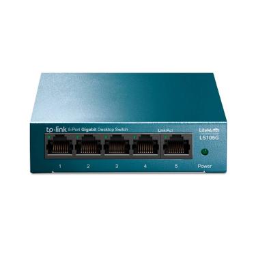 Imagem de Switch Tp Link LS105g Gigabit 5P, 10/100/1000Mbps Metal