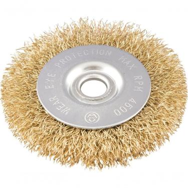 Imagem de Escova Circular Ondulada 4X1/2 Furo 1/2 Aço Carbono Latona