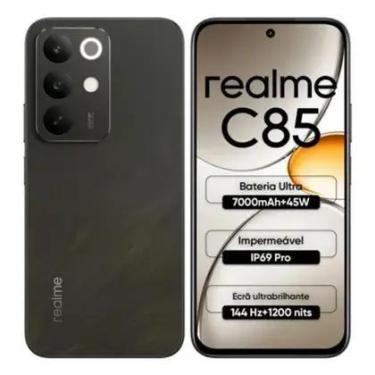 Imagem de Smartphone Realme C85 8GB RAM 256GB Preto Global, 256GB, Preto