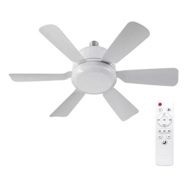 Imagem de Luminaria led 40w e27 com ventilador de teto 46cm controle remoto gala