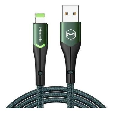 Imagem de Cabo Lightning Para iPhone Led Mcdodo, Verde