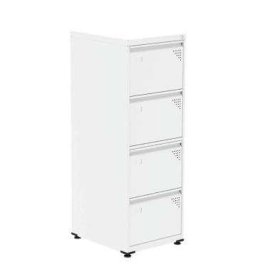 Imagem de Arquivo De Aço 4 Gavetas Pandin Para Pasta Suspensa Com Chave Escritório Branco