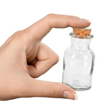 Imagem de Pote Vidro Tampa Rolha Cortiça Tempero Lembrancinha 30ml - CLICK HOUSE