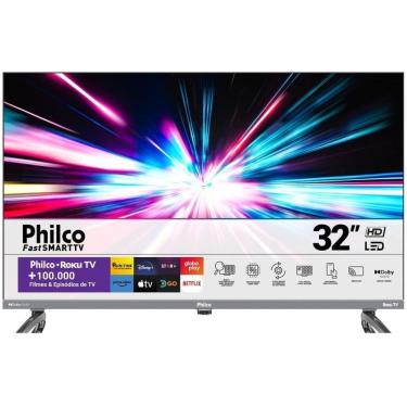 Imagem de Smart TV 32 Philco Roku HD Dolby Audio Wi-Fi HDMI USB