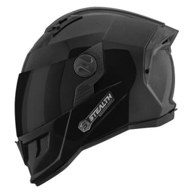 Imagem de Capacete Moto Fechado Pro Tork Stealth Solid Brilhante Viseira Fumê Se