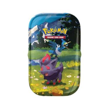 Imagem de Lata Pokemon Mega Evolution Ascended Heroes Zorua e Cramorant Mini Tin