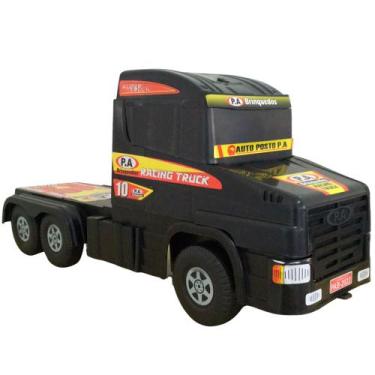 Imagem de Caminhão Brinquedo Infantil Caminhãozinho Truck Preto - P.A Brinquedos