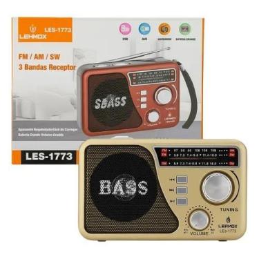Imagem de Radio Com Antena Mp3,am,fm,bluetooth Com Lanterna LES1773 - Lehmox