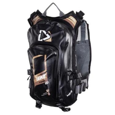 Imagem de Mochila de Hidratação Leatt Hydradri WP 2.0 Impermeável, Preto, Dourad