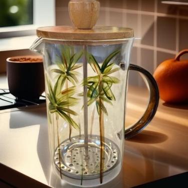Imagem de Cafeteira Prensa Francesa com alça em Vidro Borossilicato 600 ml Pinta