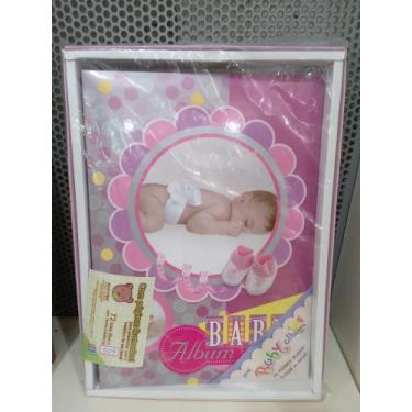 Imagem de Álbum Baby 72 fotos 10x15 - Janela Personalizáveis ROSA - Yes