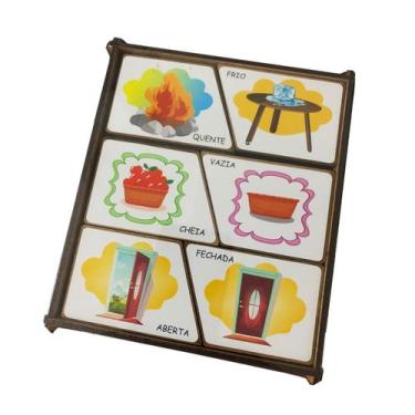 Imagem de Jogo da Memória Educativo e Pedagógico em MDF- Opostos - Tralala