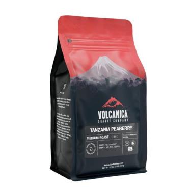Imagem de Café Volcânica Tanzânia Peaberry Moído 453g Fresco - Volcanica Coffee