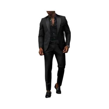 Imagem de Terno Slim Fit Masculino De Alta Qualidade Para Casamento, Traje Forma