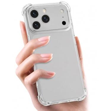 Imagem de Capa Case Protetora iPhone 17 Pro Max TPU Transparente Anti Impacto Cantos Reforçados Air Cushion Resistente Queda Choque Proteção Total Premium