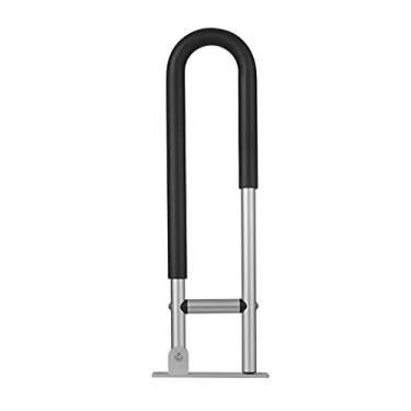 Imagem de Corrimço em liga de alumínio para vaso sanitário Anti-queda/anti-derrapante para banheiro Corrimço de segurança retrátil Corrimço de segurança Rosqueado Barra de segurança Puxador Equipamento de