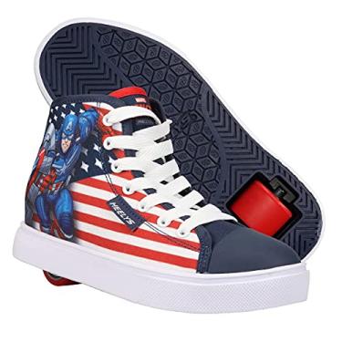 Imagem de HEELYS Boy's Hustle Captain America (Little Kid/Big Kid/Adult) Navy/Red/Royal/White Men's 7 M