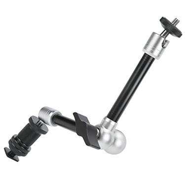 Imagem de Braço de fricção, braço articulado de liga de alumínio ajustável para monitor LCD para luzes de flash para monitor DV para microfone