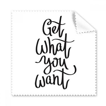 Imagem de Compre o que você quer, citação Art Deco, presente moderno, pano de limpeza, limpador, 5 peças