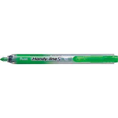 Imagem de Pentel Iluminador, retrátil, recarregável, ponta de cinzel, verde claro (SXS15-K)