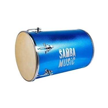 Imagem de REBOLO SAMBA MUSIC MADEIRA 50X12" PVC AZUL CELESTE SPARKLE