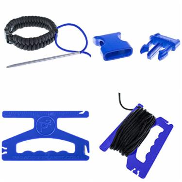 Imagem de Kits de paraquedista 550 Crafting DIY para iniciantes – Vem com 45 metros de paracord, fivelas, FID, e mais – Perfeito para crianças – Crie pulseiras de paracord, cordões, chaveiros